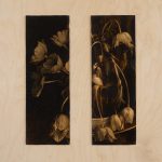 A Pair of Obelisks  | oil on linen mounted on board