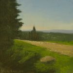 A dirt road in Ben Shemen Forest  | oil on wood
