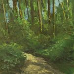 A dirt road in Menashe Forest  | oil on wood