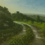 A dirt road in Reut  | oil on wood,