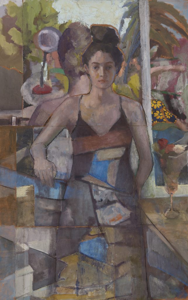 A girl in Kiryat A-Melacha | a montage of oil paintings