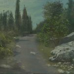 A lion in Ben Shemen Forest  | oil on canvas