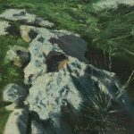 A rock in Cnobbe  | oil on wood