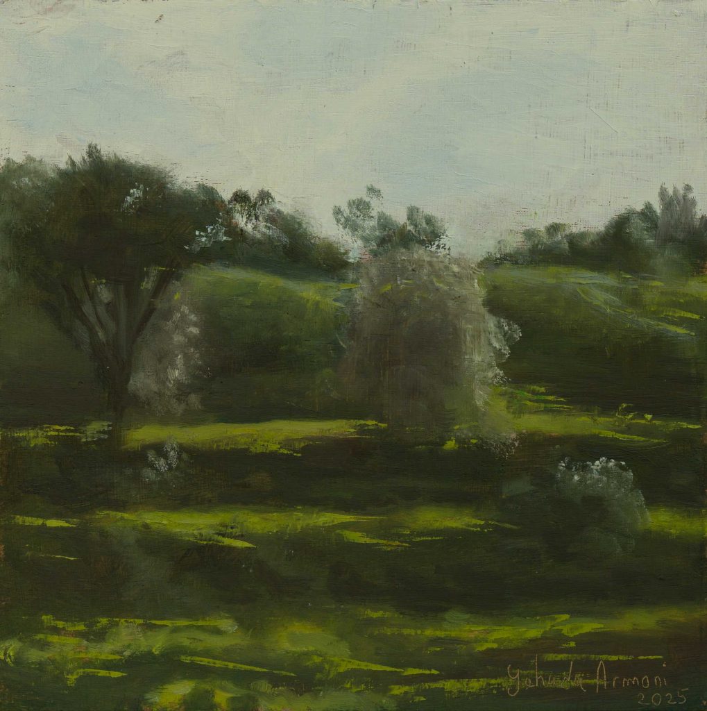 Almond trees in Titora hill  | oil on canvas
