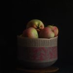 Apples from my garden  | oil on linen mounted on board
