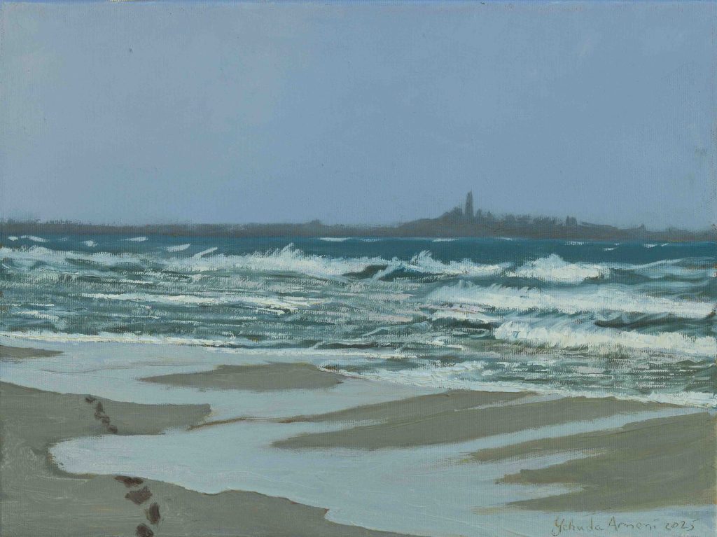 Atlit beachoil on canvas