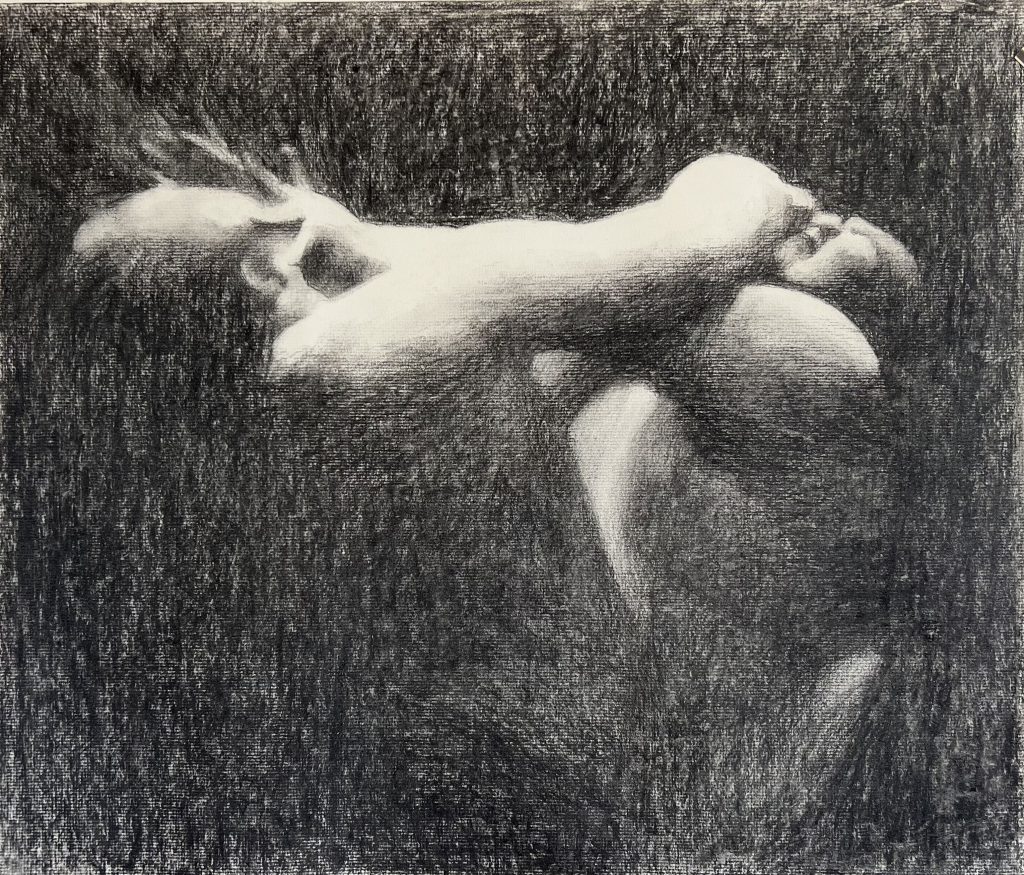 Attack | charcoal on paper