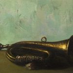 Bugle | Oil on birch panel