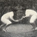 Bullfight Sketch | charcoal on paper