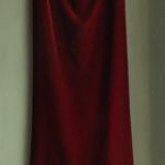 Cleavage Red altar | oil on linen mounted on wood