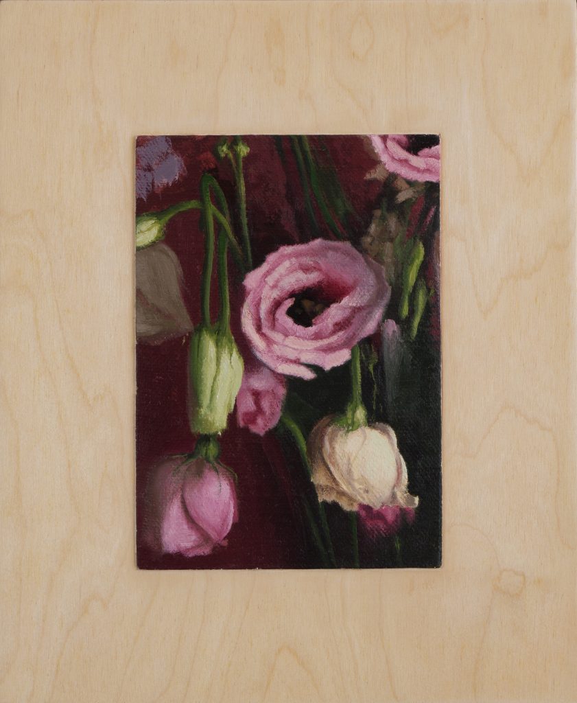 Descent  | oil on linen mounted on board
