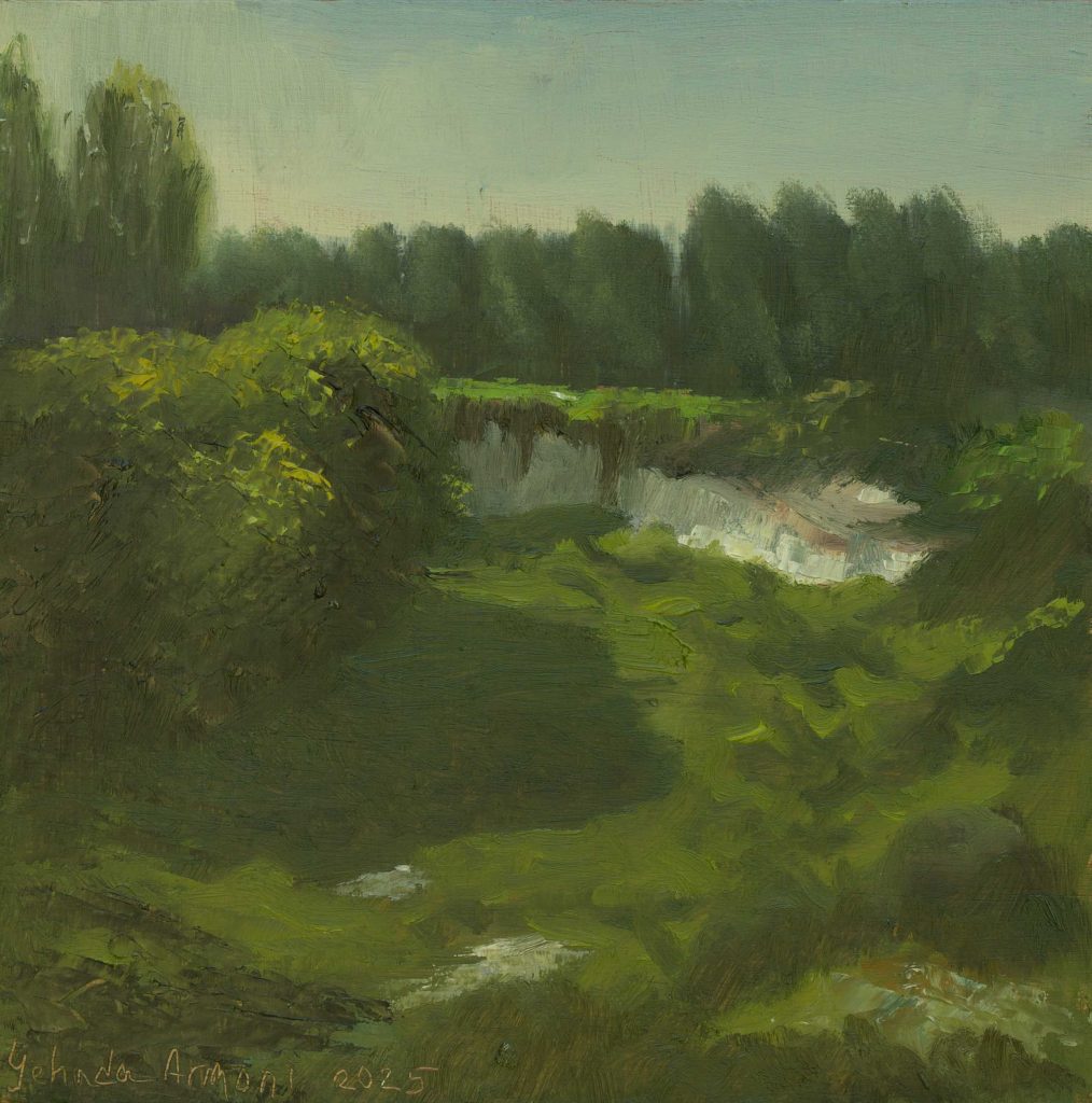 Deserted quarry in Lachish | oil on wood