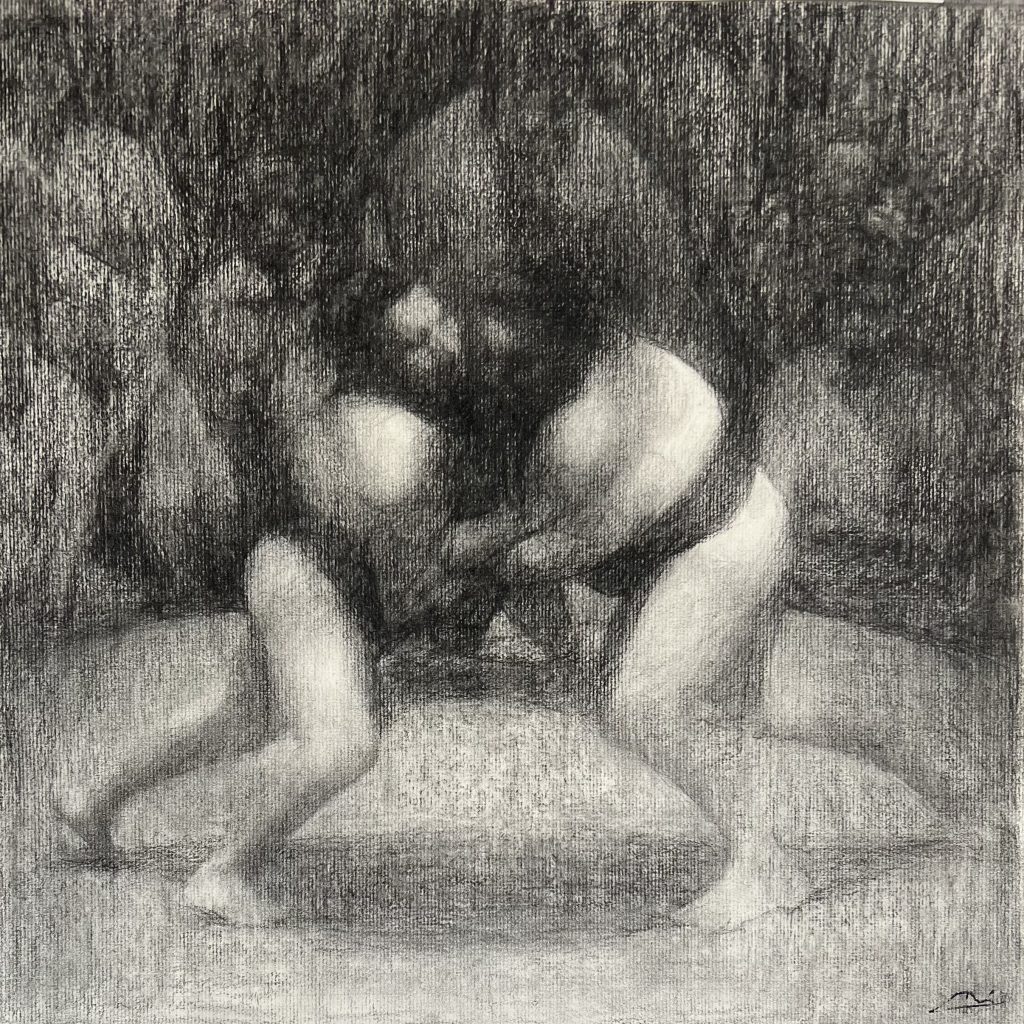 Grab | charcoal on paper