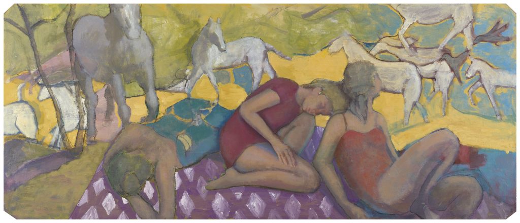 Horse wallpaper | oil on canvas on panel