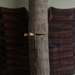 Indecent Exposure Tree Trunk Totem  | oil on linen mounted on board