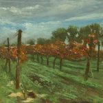 Last days of a vineyard in Lachish  | oil on wood