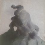 Mount clash | oil on paper mounted on wood