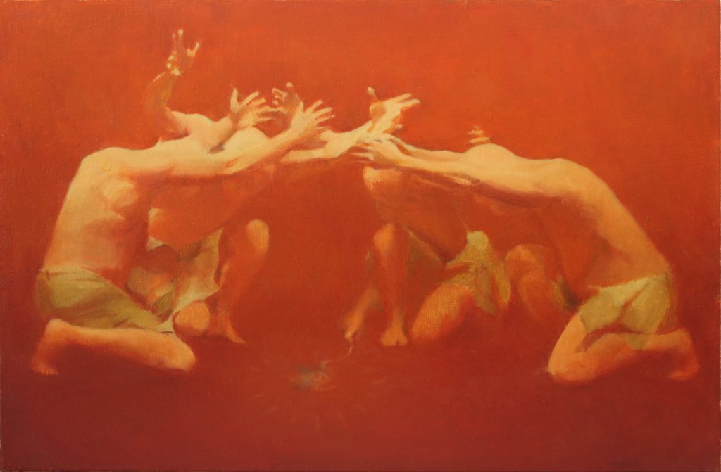 Sand Reading | oil on linen