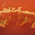 Sand Reading | oil on linen