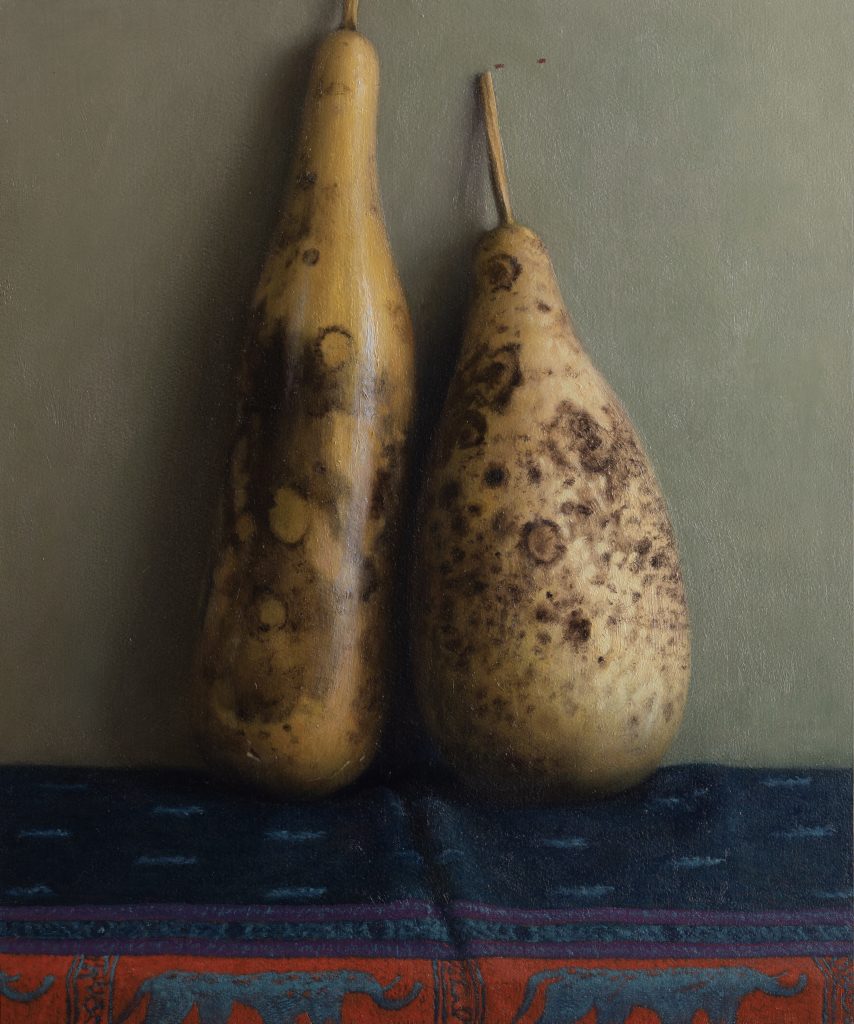OLD LOVE | oil on paper mounted on board