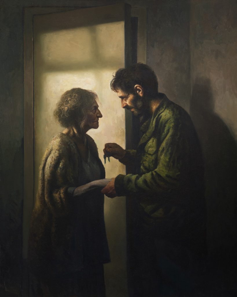On the threshold | oil on linen
