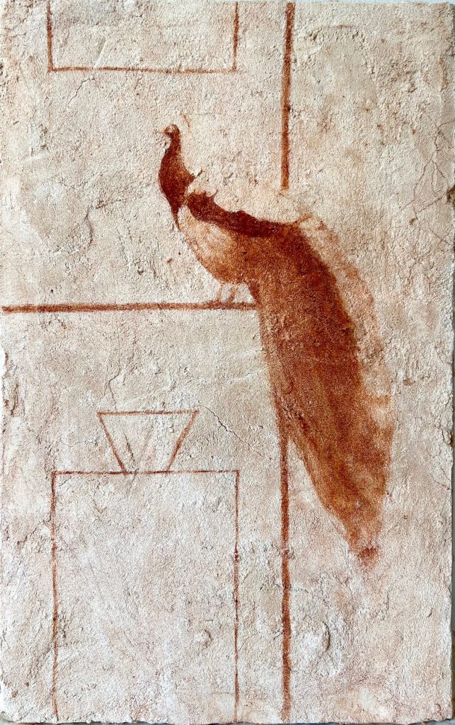 Peacock | fresco Underpainting