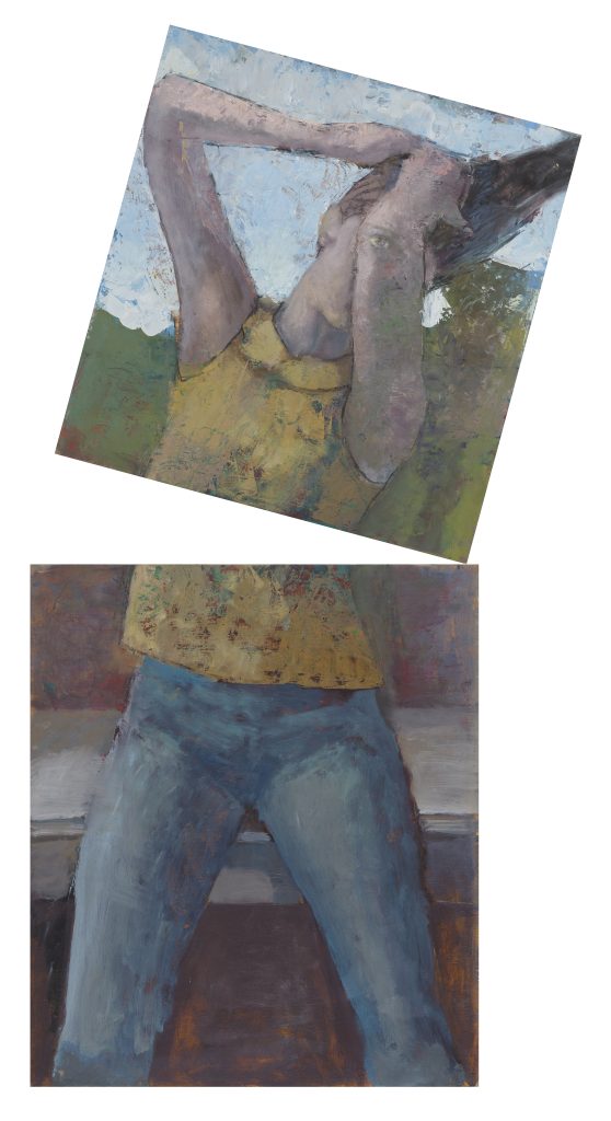 Pulling apart | oil on canvas on wood