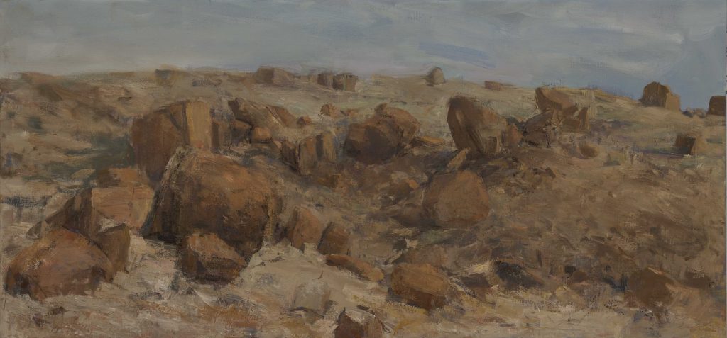 Rocks in the Desert | oil on linen