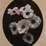 Spirits in a material formation | oil on paper mounted on board