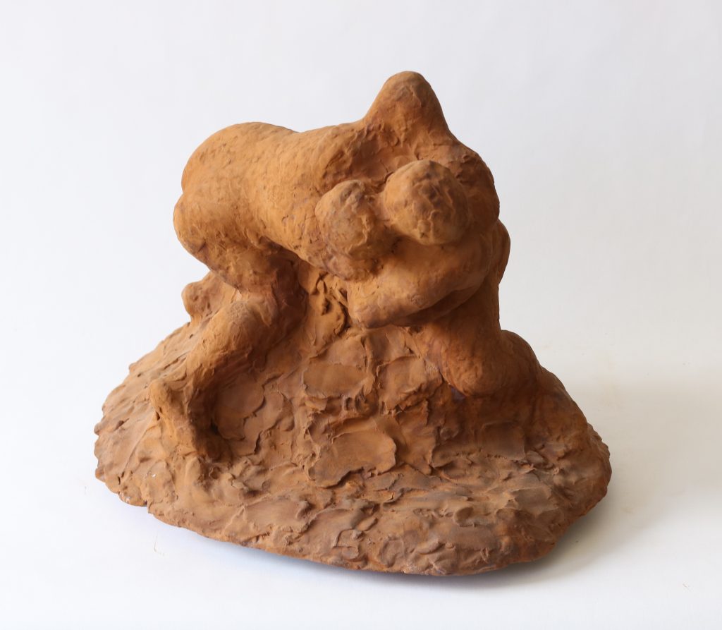 Struggle I | fired clay