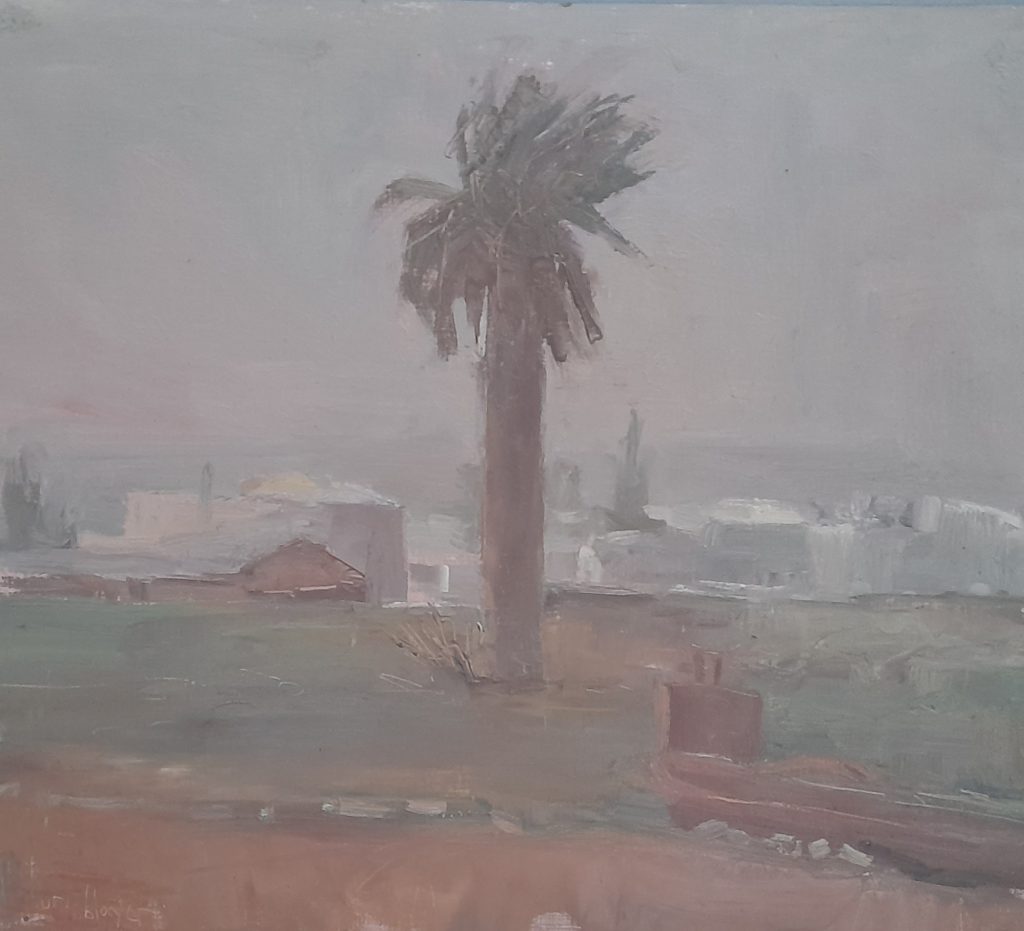 Teguise | oil on paper mounted on wood