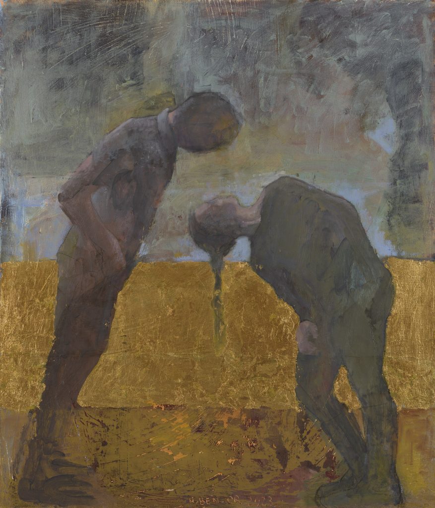 Viewpoint | oil ond gold leaf on panel