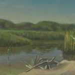 Winter lake in Nitzanim  | oil on canvas
