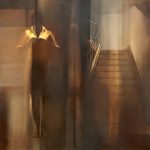 Woman and Staircase | Acrylic on canvas