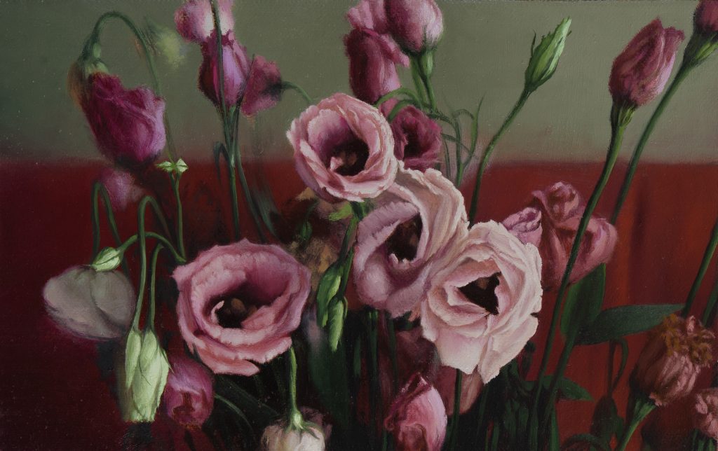 eruption  | oil on linen mounted on board