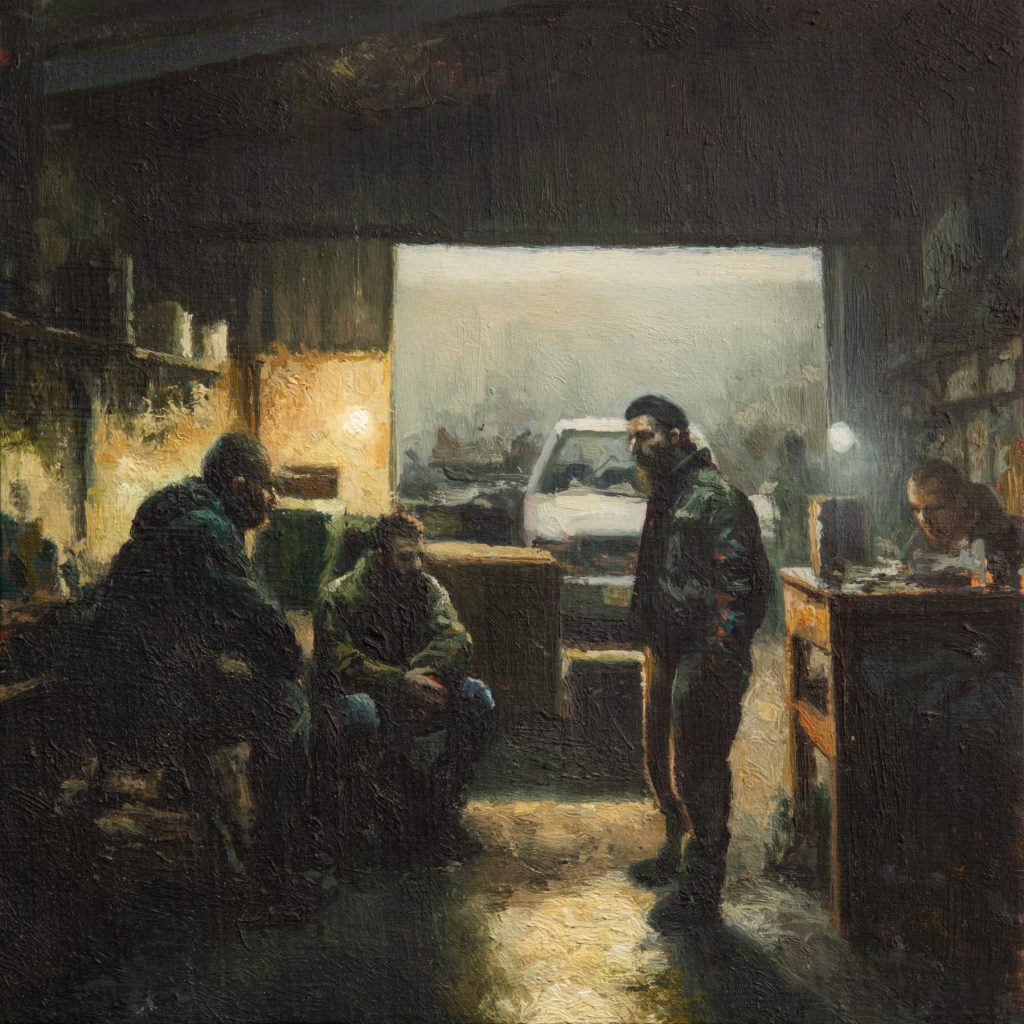 garage | Oil on panel