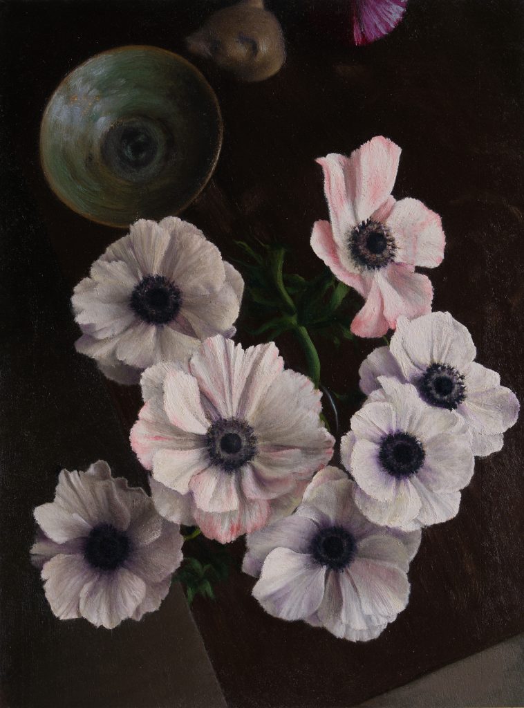 levitation | oil on paper mounted on board,