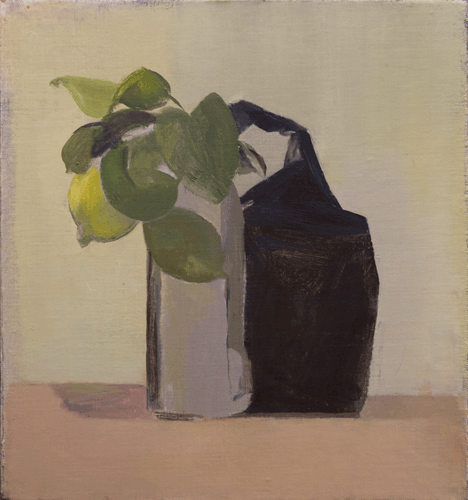 Yael Scalia | Still Life with Coffee Bag and Lemon