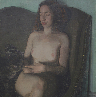 thumbnail, painting of a nude woman sitting