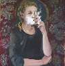 maia zer,amnesia, oil on panel,41x65.5 cm