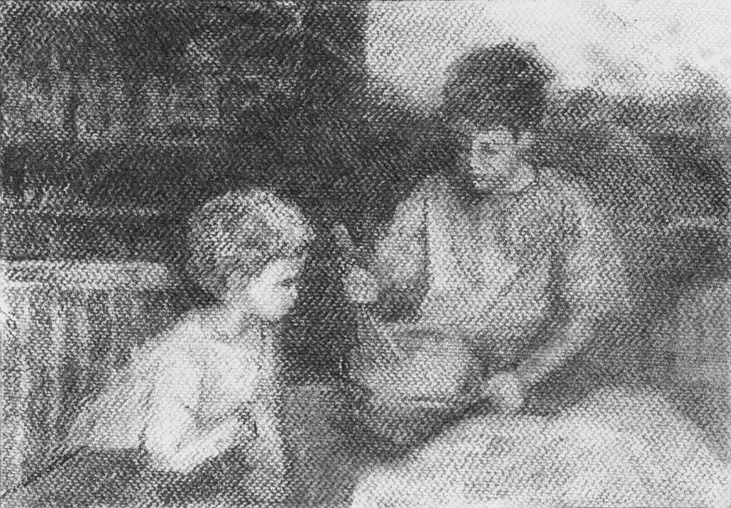 Mixing | charcoal on paper