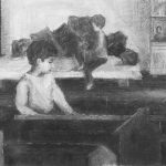 Side by Side | charcoal on paper