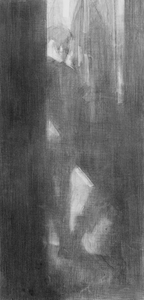 Atara's Grandson | charcoal on paper,