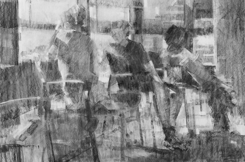 Soon | charcoal on paper