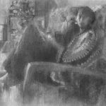 The Wounded Paper | charcoal on paper