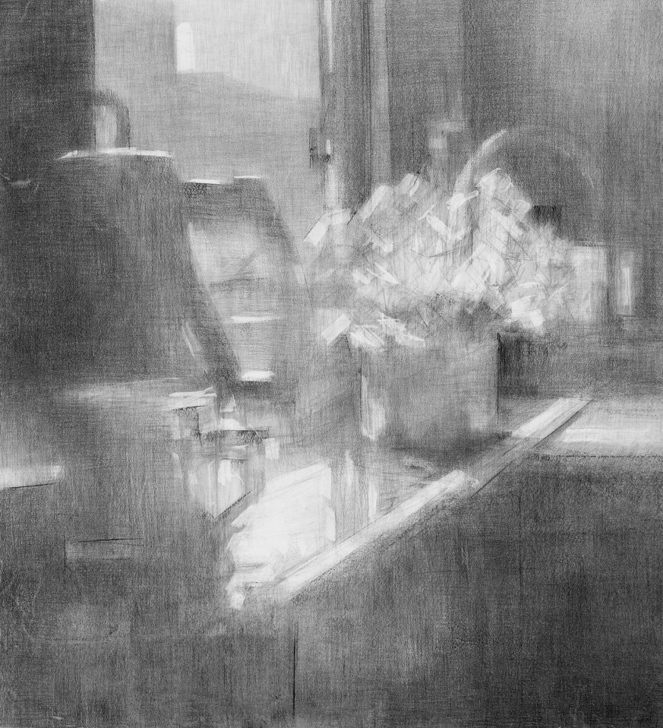 This is how Atara Left It | charcoal on paper