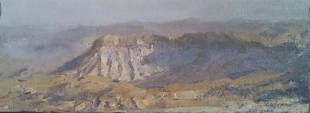 Zin cliffs | oil on linen