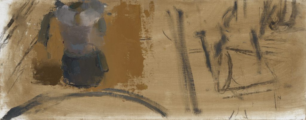 Composition with Moka Pot | oil on canvas mounted on woods