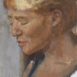 Gal | oil on canvas mounted on wood