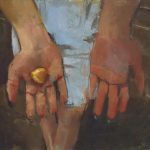 Hands | oil on canvas mountede on wood